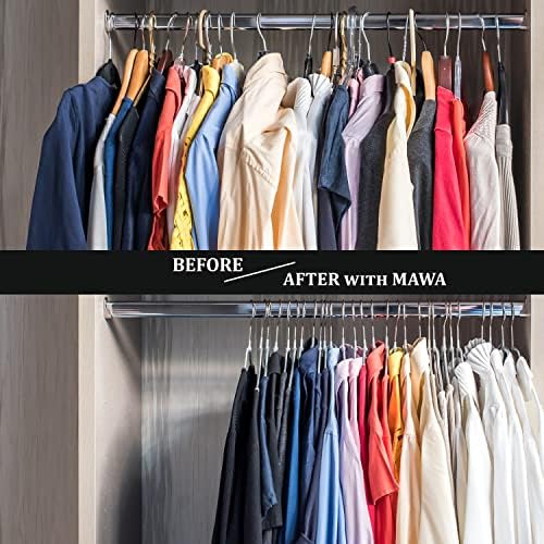 Ультратонкая серия Mawa by Reston Lloyd Силует, Нескользящая, Спестявайки пространство Закачалка за ризи с колан