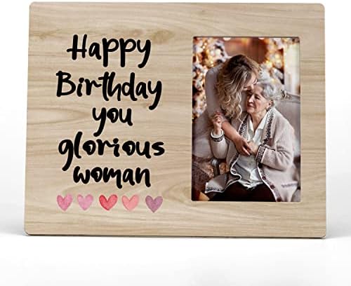 ФОНДКАНЬОН честит Рожден Ден, Прекрасна Женска рамка за снимка,Дамски Рамки С Подаръци За рожден ден,много подаръци За Рожден