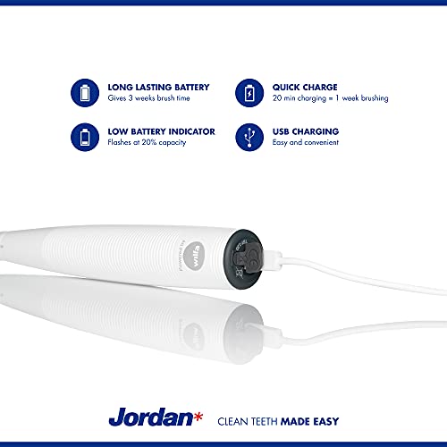 Jordan* ® | Електрическа четка за зъби Clean Smile за възрастни | Акумулаторна Електрическа четка за зъби с бързо