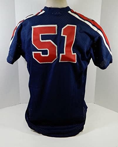 1983-90 California Angels 51 Играта Използва Синята Фланелка За тренировка отбивания 249 - Играта Използва тениски MLB