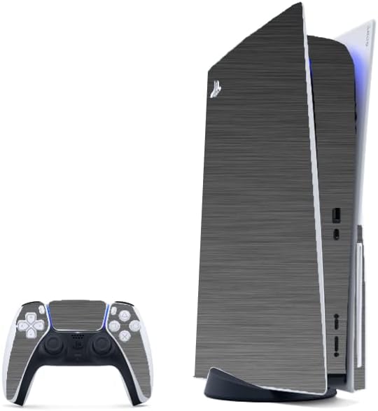 Защитен стикер за конзолата LidStyles, съвместима с Playstation 5 (PS5) (синьо и златно мрамор)
