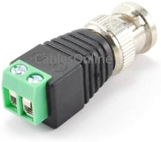 Включете CablesOnline BNC за свързване на до 2-винтовым клеммным колодкам AV с части за свързване Balum, 5 броя в опаковка