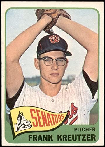 1965 Topps # 371 Франк Крейцер Вашингтон Сенатърс (Бейзболна картичка) VG/БИВШИ сенатори