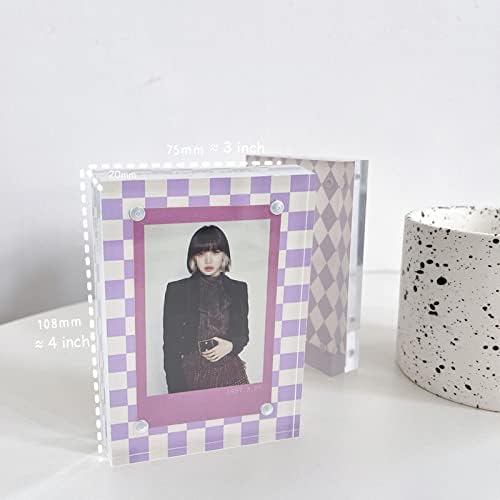 Фоторамка LAVELA Polaroid Picture Display - Рамки за снимки Дъска Магнитна рамка на картина, рамка за снимка Polaroid, размер 3x4 инча, идеален за съхранение на картички K-POP Star, мини-карт
