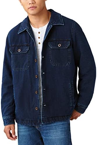 Мъжко яке-риза с цвят на индиго, с подплата от шерпи Lucky Brand