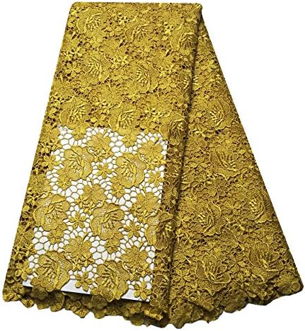 5 ярда най-новия дизайн от африканската златен плат с бродерия, текстилен кабел, лейси плат, гипюр, занаятчийско