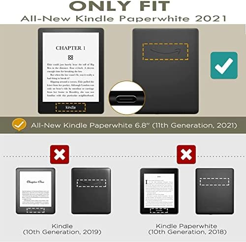 Калъф Paperwhite за електронна книга 2021, Съвместим с 6,8 Kindle Paperwhite е на 11-то поколение, Прекрасни