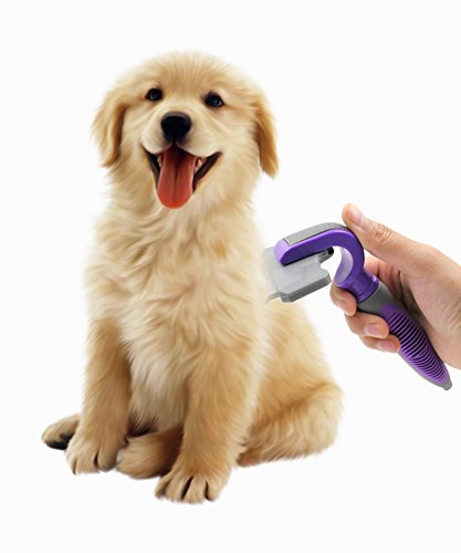 Инструмент за премахване на косата Hertzko Пет Внимателно премахва Выпадающую вълна - за малки, Средни, Големи кучета и котки с къса или дълга коса
