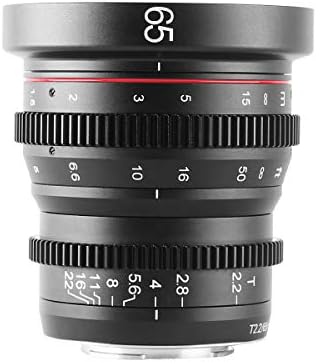 Широкоъгълен Кинообъектив Meike 65mm T2.2 Mini с ръчно фокусиране за фотоапарати M43 Micro Four Thirds МВТ Mount