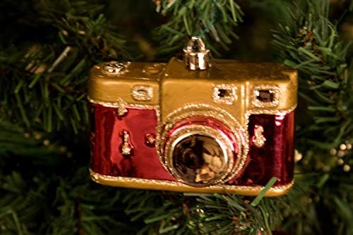 Комплект Коледна украса на Deli Creations в 2 опаковки, Небьющийся Празнична декорация за Коледни Елхи, Фотоапарат