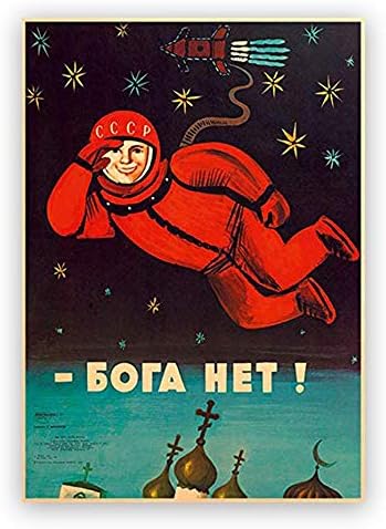 xtvin Съветския Космически Астронавт Ретро Постер Начало Декор