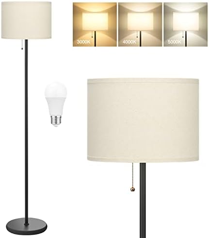 Под лампа Ambimall за спални, Led под лампа с 3 Цветови температури и ключа на веригата, Модерни Лампи за дневна,