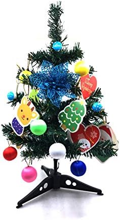 Коледно Дърво Настолен Мини-Комплект за Коледната Елха на Звездното Дърво и Висящи Украшения за Коледната украса със