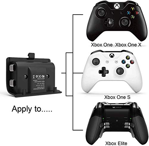 Контролер Зарядно устройство за Xbox, Перезаряжаемое за зарядно устройство Xbox с 2 елемента акумулаторна батерия с капацитет