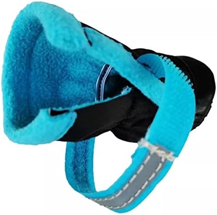 LEPSJGC 4 бр., обувки за кучета, устойчива на плъзгане обувки за домашни любимци, Зимни Топли Непромокаеми Светлоотразителни