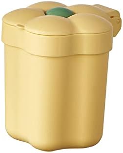 Настолна Кошче за отпадъци Colcolo Mini Износоустойчива Сменяем Контейнер Противоскользящий за Плотове, Жълт