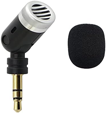 Микрофон GINTOOYUN SmartMic XM1 TRS, 3,5 мм мини-ненасочено Sereo-микрофон SR-XM1 за звуковата карта, огледално-рефлексен фотоапарат, настолен компютър, безжични микрофонных системи