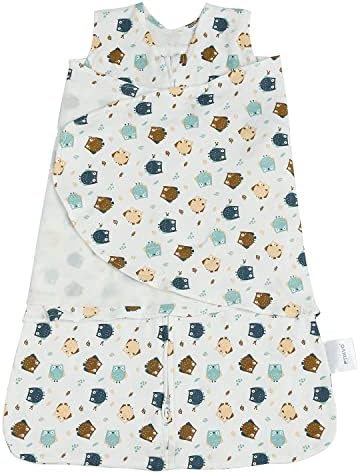 Ftikvo Пеленальное Одеало За малки Момичета и момчета, Промяна на чанта за сън За Новороденото, Безопасни Одеяла за бебета, Памук, дишаща (Owl2, малък, 0-3 месеца)