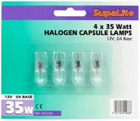Халогенни капсульные лампи SupaLite (опаковка от 4 броя) (20 W) (прозрачен)
