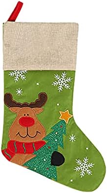 Коледни Чорапи, Мини-Чорапи На Дядо Бонбони Подарък Пакет Коледно Дърво Украса Украшение Пълнители Коледа