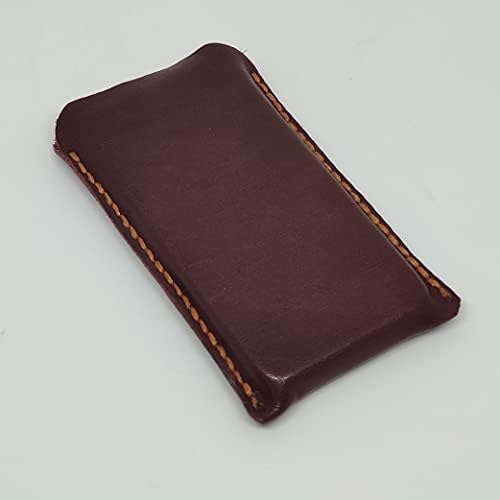 Чанта-кобур от естествена кожа за LG K40S, Калъф за вашия телефон ръчна изработка от естествена кожа, Кожен Калъф-чанта за носене
