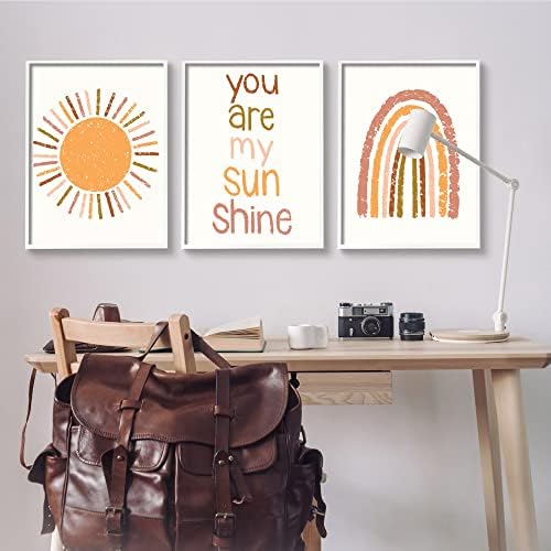 Stupell Industries Дизайн на текст за вдъхновяващите думи My Sunshine Rainbow Детски Дизайн от Taylor Shannon Designs