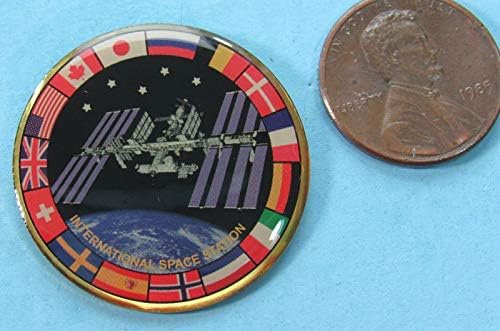 Болт лого знамена на страни Международната космическа станция МКС - НАСА