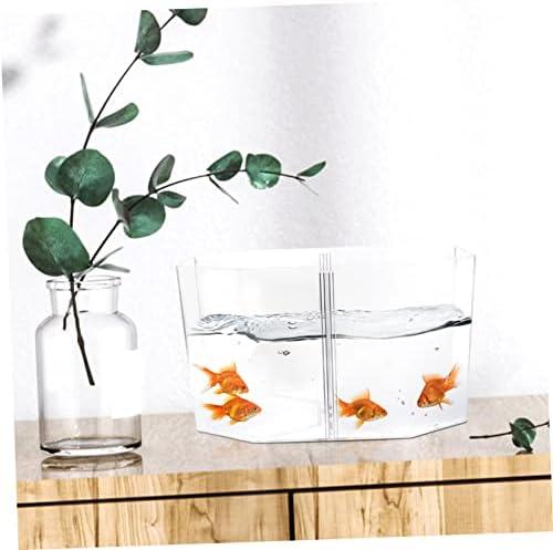 Homoyoyo Box Аквариум за риби Прозрачен Контейнер Аквариуми за домашни любимци Купа Прозрачен Аквариум За Отглеждане на Малко