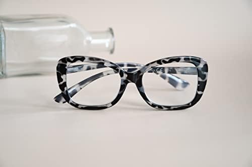 Луксозни очила за четене Eyekepper за жените за четене в големи размери - сив костенурка +3,00