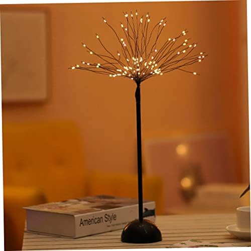 OSALADI Украса лампи Вечерни Мед Уникален Огън Дърво за Сватба В форма Без Тел Настолни Батерии Празнична Звезда