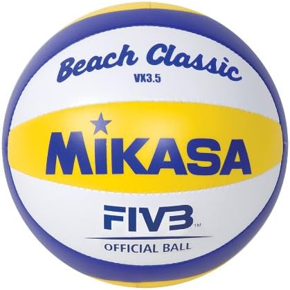 Мини-волейбол Mikasa D35 FIVB Game Син /Жълт / Бял, 1,5