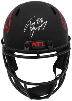 Тони Гонзалес Подписа каска Atlanta Соколи Speed В Пълен размер Eclipse NFL - Каски NFL с автограф