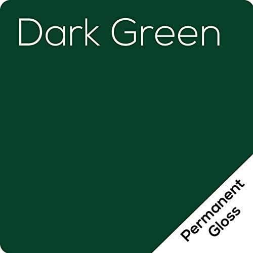 (10 Листа) Винил лепило Oracal 651 тъмно зелен цвят за рязане, Силует, Камеи, резаков за бродерия, принтери и етикети -