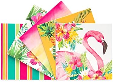 Хартиени подложки с тропически фламинго от Celebrate It, 10 бр.