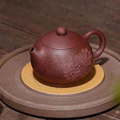 Чайник EMERS 6,4 Грама, Китайски Глинен чайник Yixing Zisha, Лилаво Глинен Чайник за кунг-фу, Филтър с шариковым дупка /84 (Цвят: