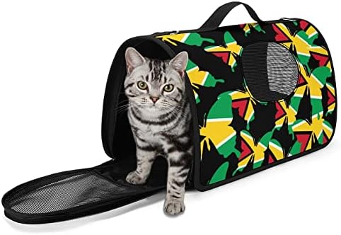 Гайанский Флаг Пеперуда Переноска За Домашни Любимци Puppy Малка Чанта За Носене Чанта за Пътуване На Открито
