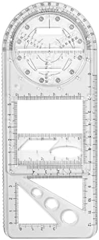 Мултифункционална Линия за рисуване инструменти за рисуване на художника Линийка за измерване на Ъгли Изготвяне