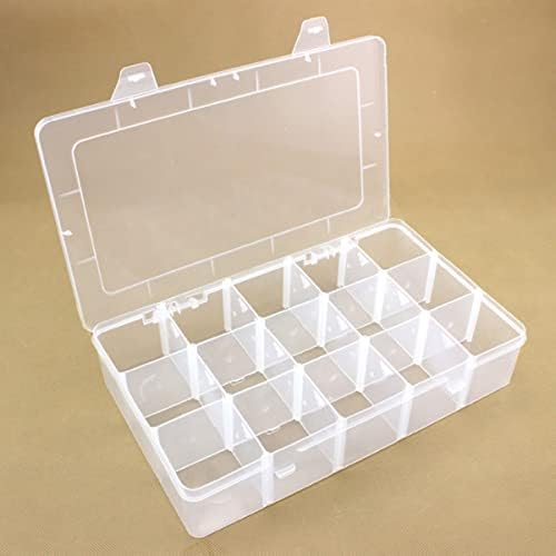 DOITOOL Кутия за Принадлежности Кутия за Принадлежности 2 опаковки 15 15 Окото Прозрачен Органайзер Кутия Пластмасова