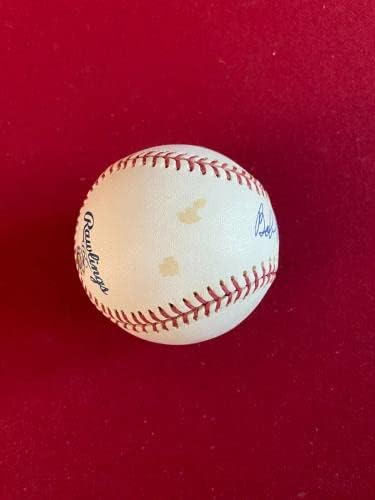 Боб Фелер, с автограф (MLB) Официален бейзболен клуб MLB (Рядък / ретро) Индианците - Бейзболни топки С Автографи