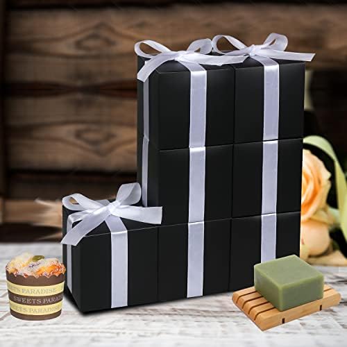 DOYIDE Черни Кутии Подарък 5x5x5, 30 Опаковки, Хартиени Подаръчни Кутии с Капак за подарък, Кутия за Предложения приятелките