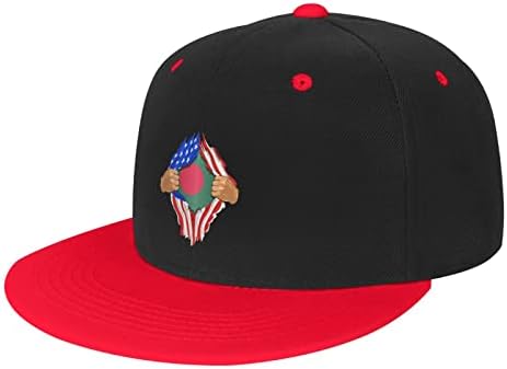 Детска бейзболна шапка със знамената на САЩ и Бангладеш BOLUFE, има добра дишаща функция, естествен комфорт