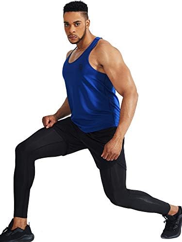 NELEUS Мъжки Тренировочная Фланелка за Бягане от 3 Опаковки, Спортни Ризи за Фитнес Без ръкави