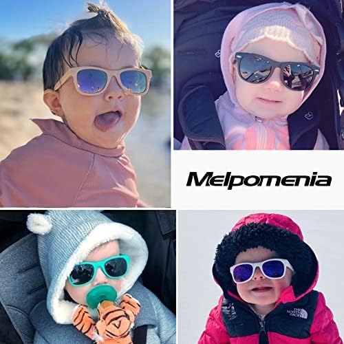 Melpomenia Гъвкави Детски Поляризирани Очила с Каишка за Новородени Момчета и Момичета На Възраст 0-24 Месеца