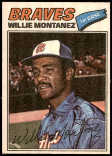 1977 Topps 29 Уили Монтанез Атланта Брейвз (Бейзболна картичка) EX/MT Braves