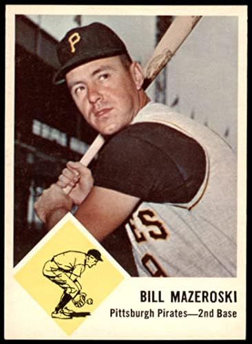 1963 Fleer # 59 Бил Мазероски Питсбърг Пайрэтс (Бейзболна картичка) NM+ Пирати
