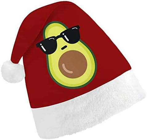 Коледни шапки с авокадо в тъмни очила, обемни шапки за възрастни, коледна шапка за празници, аксесоари за коледното парти