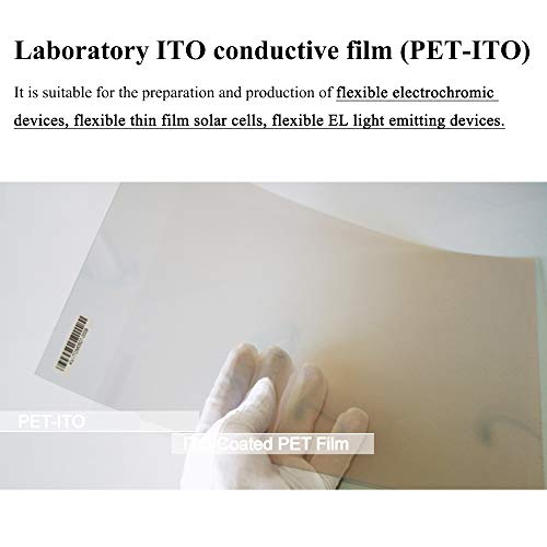 PET-фолио с покритие Huanyu ITO ПЕТ-ITO Пластмасов Прозрачен PET-фолио, с покритие от оксид индия-калай ITO за научноизследователска и развойна дейност 5-40 Ω / кв. М (5-7 Ω / кв. м, 1 ?