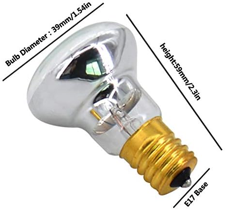 4 Опаковки от Подмяна на Лампи за Лава Лампи, Блестящи Лампи, Съдържащи Лампи R39 E17 мощност от 25 W