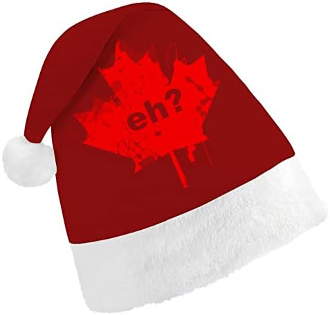 Канада Eh Коледни Шапки на Едро За Възрастни Шапки Коледна Шапка за Празници, за да проверите за Коледно парти