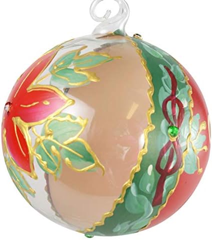 Обнимающиеся Плюшени Мечки, ръчно Декориран Коледна топка (Австрия)